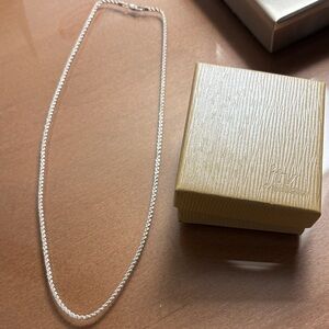Silver Twisted Chain Necklace